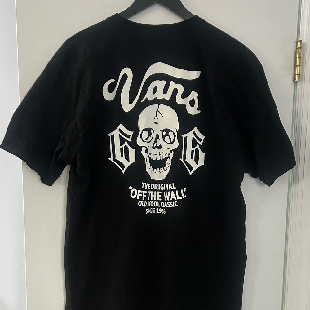 Vans Black Short Sleeve Skull Men's Tee